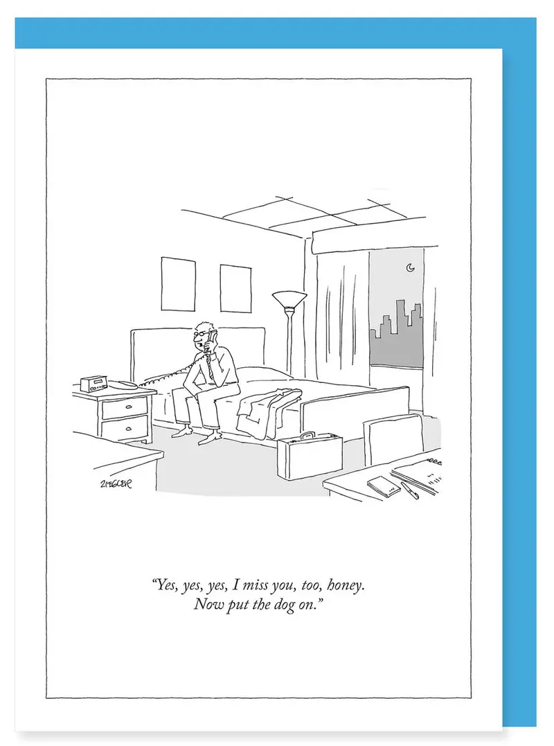New Yorker Playful Note Card: 'Put The Dog On It' 1