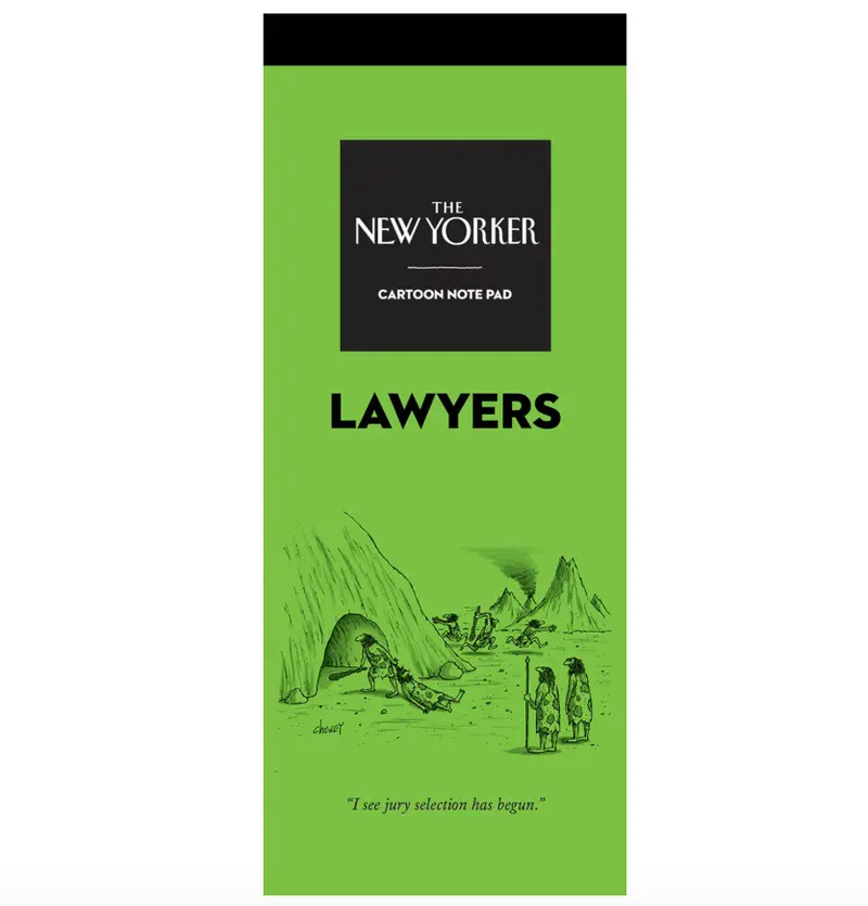 New Yorker Professional Note Pad: 'Lawyer Edition' 1