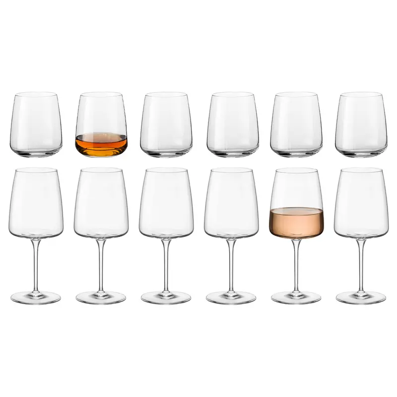 Nexo 12-Piece Mixed Glassware Set – Versatile Drinkware Bundle 1