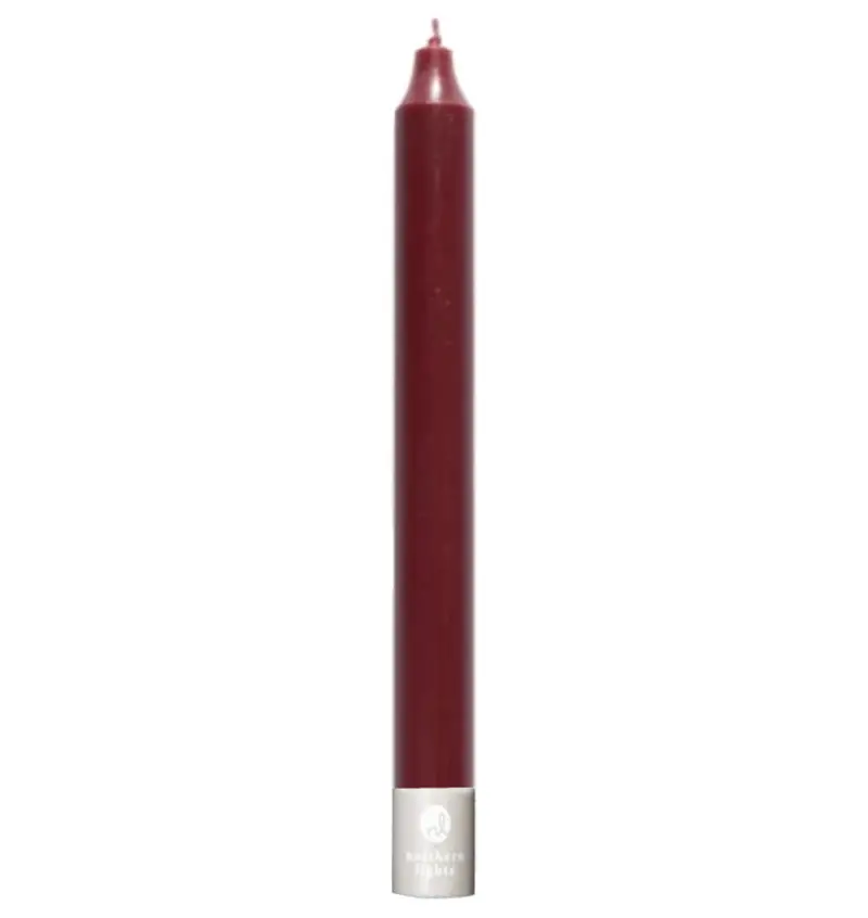 Northern Lights Crimson 12-Inch Taper Candles – Pack Of 12 1