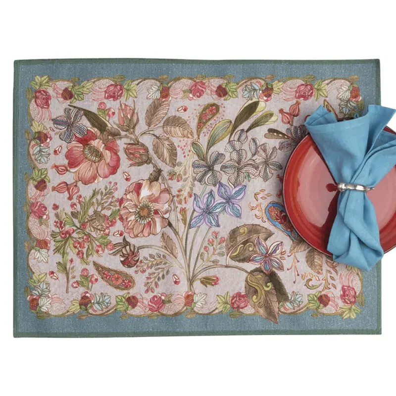 Occitane Linen Placemats – Sophisticated Set Of 2, European Design & Soft Finish 1