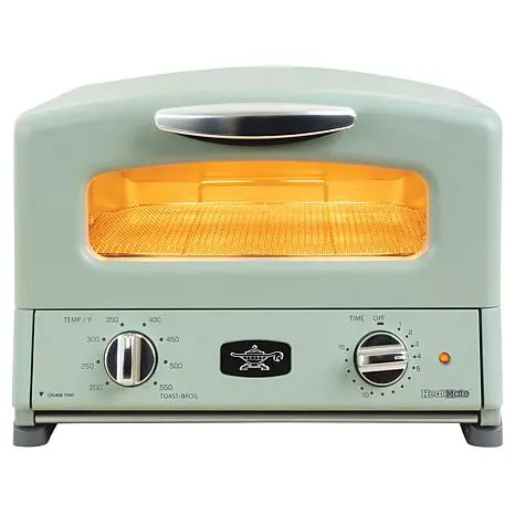 Olive Green Heatmate Toaster Oven – Compact Countertop Appliance 1