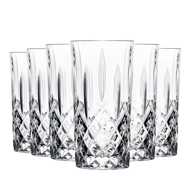 Orchestra Crystal Highball Glass Set – 6-Piece Barware Collection 1