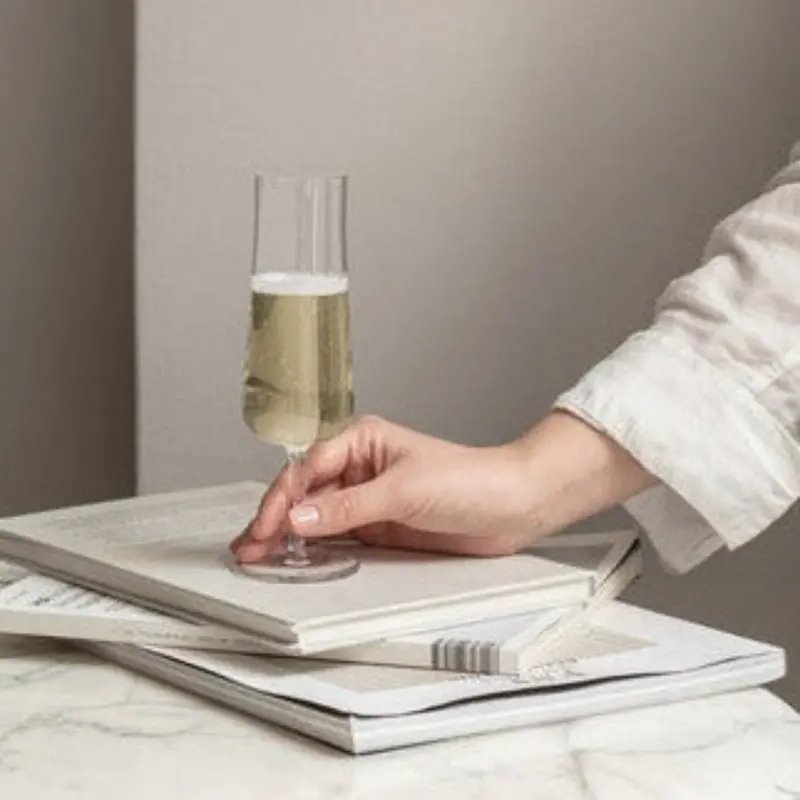 Orrefors Informal Champagne Flutes – Two-Glass Set 1