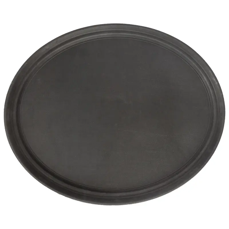 Oval Non-Slip Serving Tray – 79Cm Black, Ergonomic Handle, Premium Finish 1