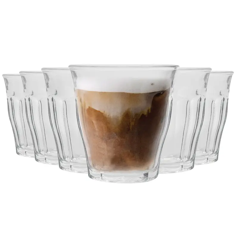 Pack Of Six 250Ml Picardie Clear Water Glasses 1
