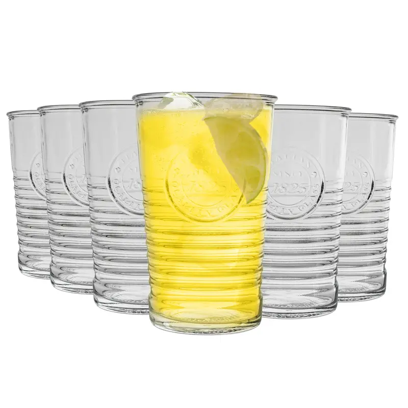 Pack Of Six 325Ml Officina 1825 Highball Glasses – Italian Crafted Barware 1