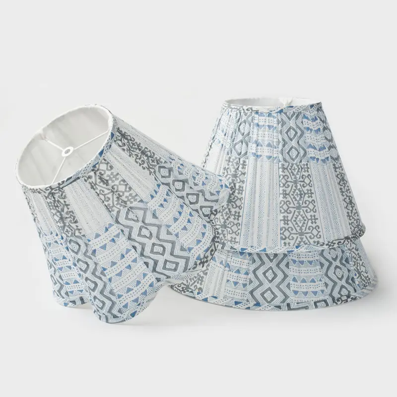Palewave Abstract Pattern Lamp Shades – Mela Artisans 1