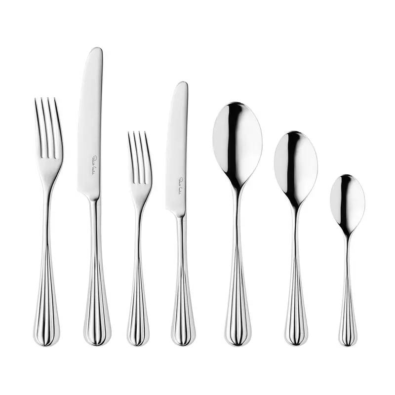 Palm Air Bright Stainless Steel 84-Piece Cutlery Set For 12 1