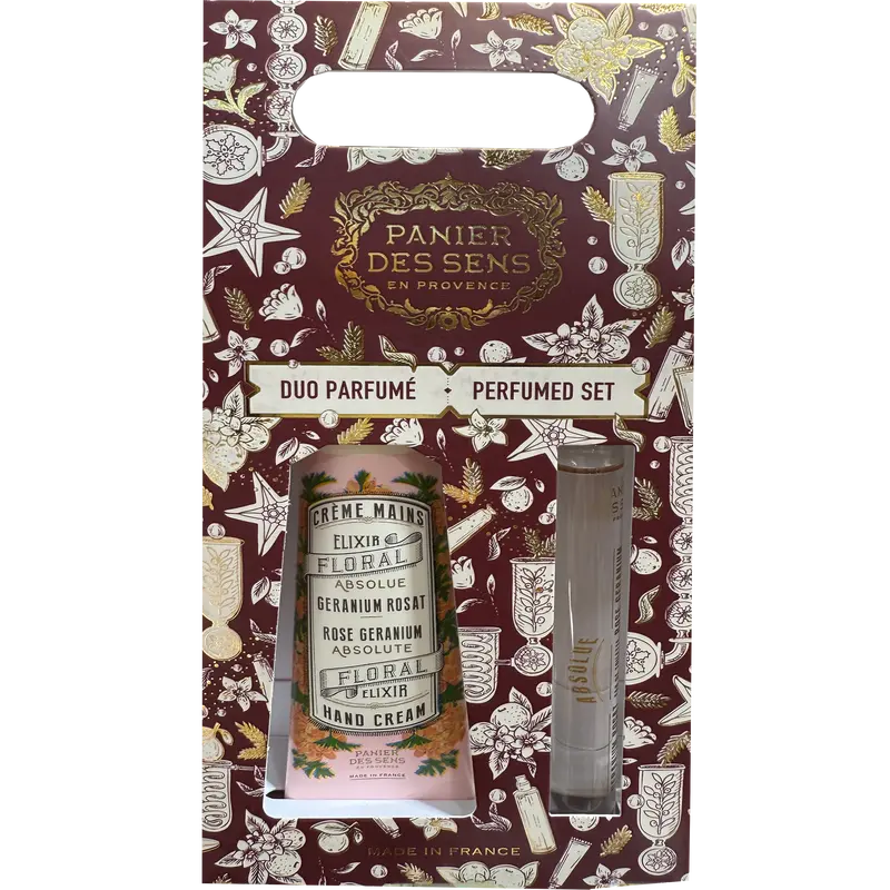 Panier Des Sens Rose Geranium Hand Cream & Perfumed Lotion Duo Gift Set 1