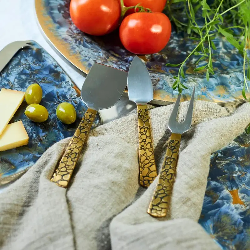 Panthera Gold 4-Piece Artisan Cheese Board Set 1