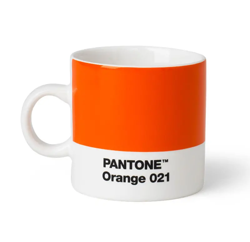 Pantone-Specified Espresso Cup In Warm Orange 021 1