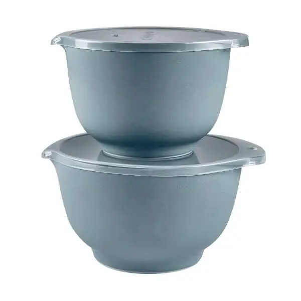 Pebble Green Margrethe Storage Bowls – Two-Piece Lidded Set By Rosti 1