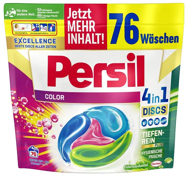 Persil Color 4-In-1 Laundry Detergent Discs – 76 Loads, Imported From Germany 1