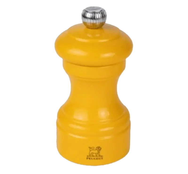 Peugeot Bistro Yellow Gloss Wood Pepper Mill – 4 Inch 1
