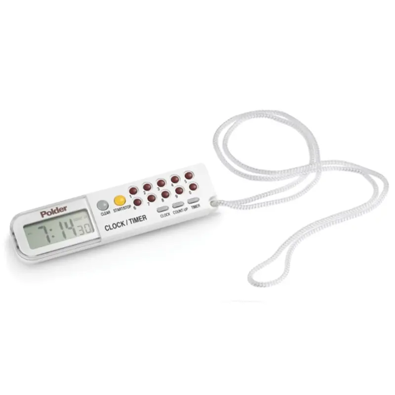 Polder 3-In-1 Multi-Function Kitchen Timer – Clock, Countdown Timer & Stopwatch 1