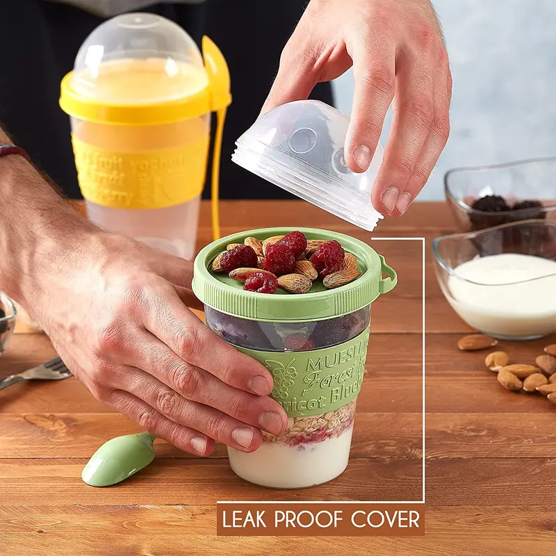 Portable Crystalia Yogurt Cups – Reusable Set Of 2 1