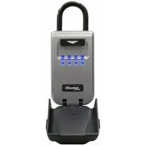 Portable Light-Up Dial Lock Box With Shackle Design 1
