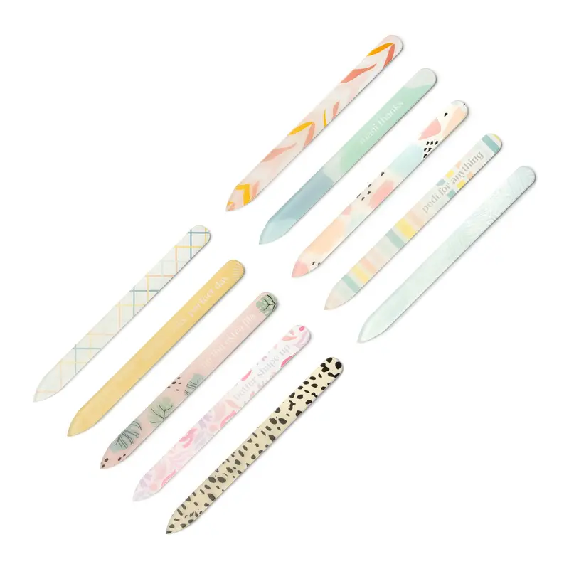 Premium Glass Nail Files – Color-Assorted Single-Pack Files 1