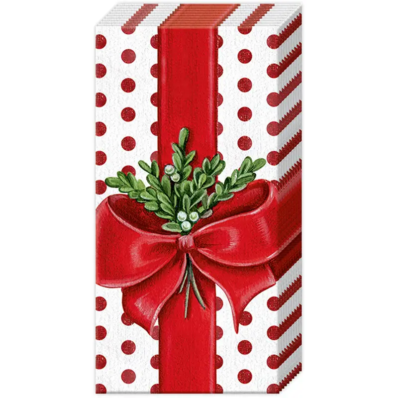 'Present For You' Pocket Tissue Pack – Compact Holiday-Themed Mini Box (10 Count) 1