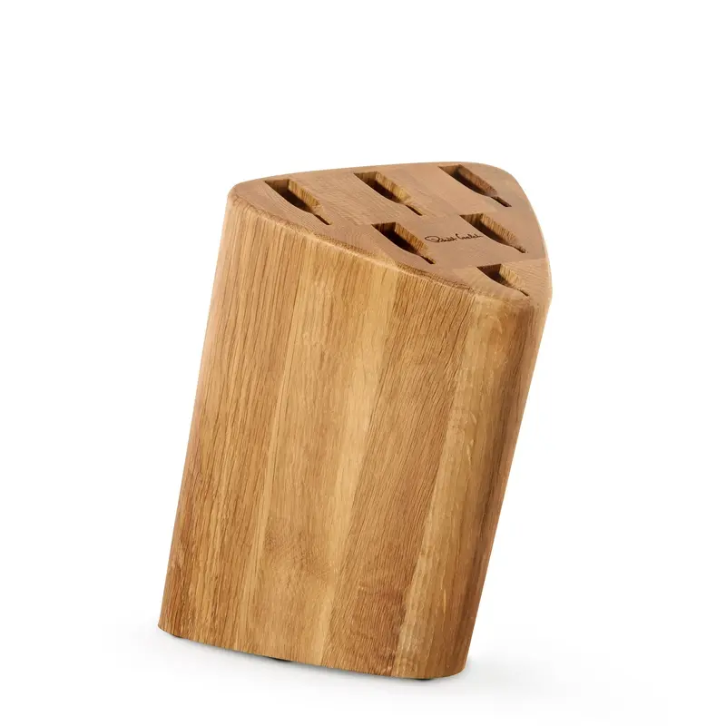 Prism Geometric Oak Knife Storage Block 1