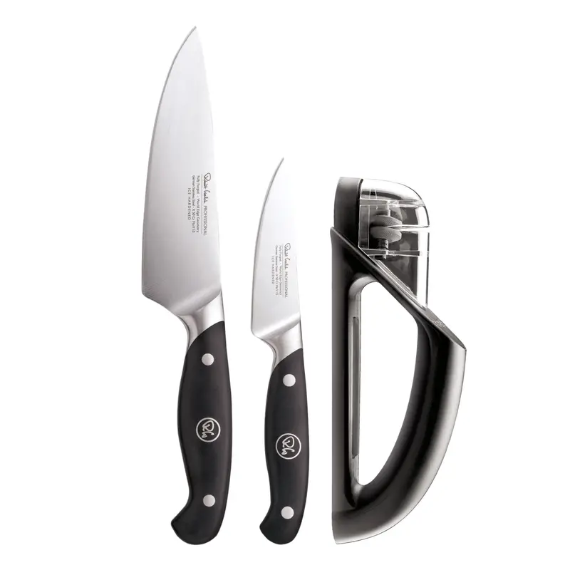 Professional Kitchen Knife Set With Integrated Sharpener 1