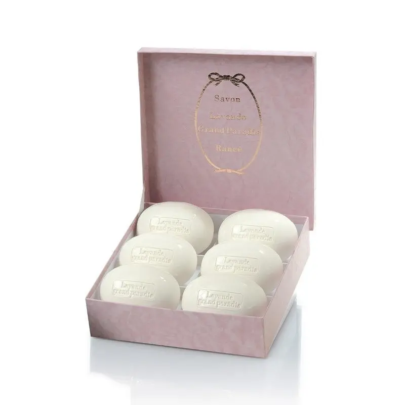 Rancé Lavande Grand Paradis Soap Box – 6 X 220G Aromatic Bars 1