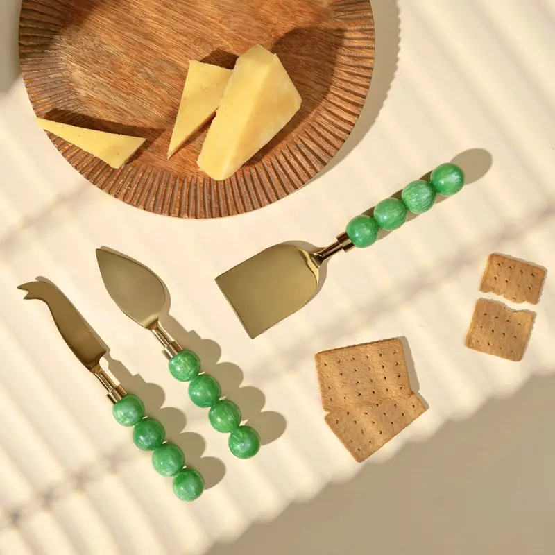 Rathlin Artisan Cheese Tool Set – Three-Piece Curd, Knife, And Fork Ensemble 1