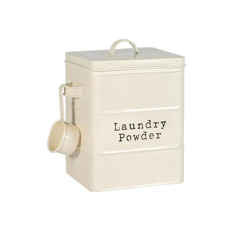 Retro-Style Vintage Washing Powder Storage Tin 1