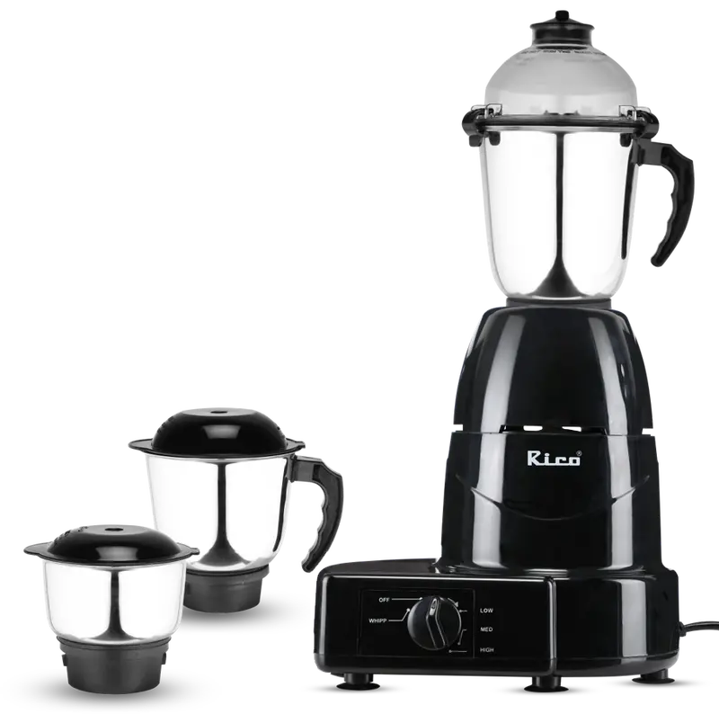 Rico Mg1803 Mixer Grinder – 750W Heavy-Duty Black Appliance 1