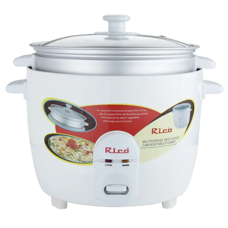 Rico Rc907 1.8L Electric Rice Cooker – 650W (White) 1