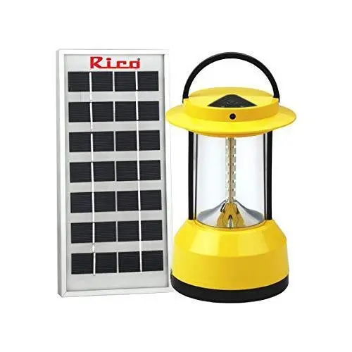 Rico Sl1528 Solar-Powered Led Lantern With Integrated Panel 1