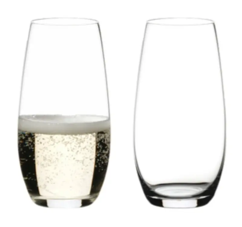 Riedel The O Stemless Champagne Flutes – Set Of 2, 9.1 Oz Each 1