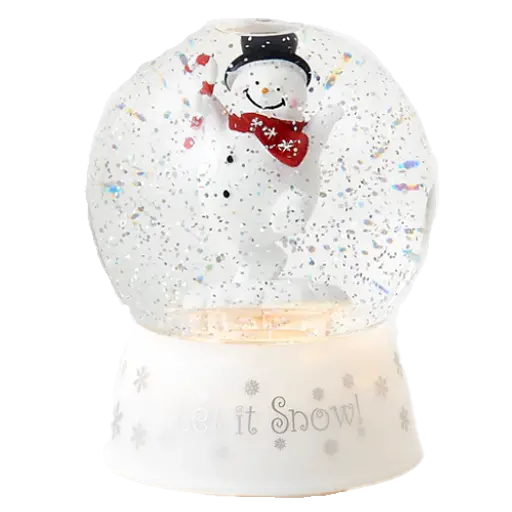 Rotating Lighted Snowman Globe – Animated Holiday Display 1