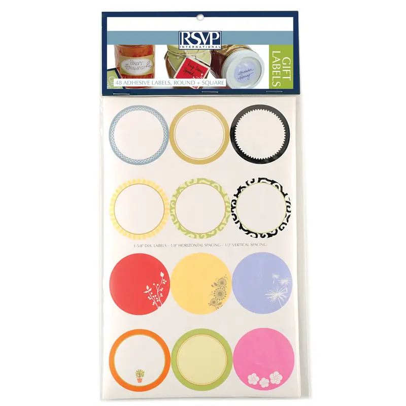 Round And Square Gift Label Variety Pack 1