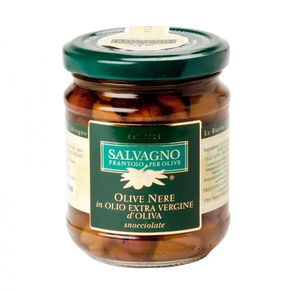 Salvagno Pitted Sicilian Olives In Extra Virgin Olive Oil 1