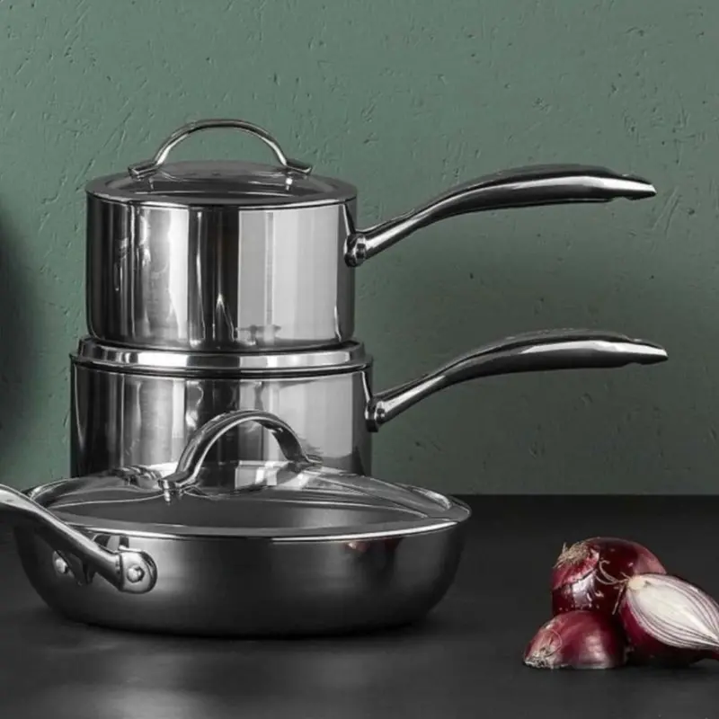 Scanpan Haptiq Stainless Steel Saucepan With Tight-Fitting Lid 1