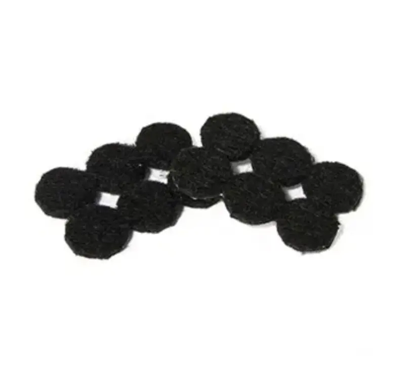 Self-Adhesive Black Felt Furniture Pads – 0.75" Round, 24-Piece Pack 1