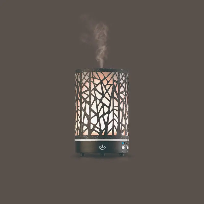 Serene House Forest Brown 90Ml Ultrasonic Aroma Diffuser – Durable Metal Construction 1