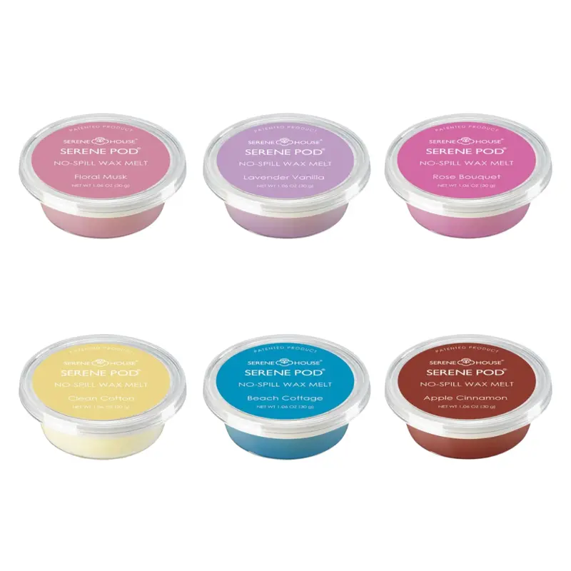 Serene House Fragrance Oil Wax Melt Pods – Set Of 6 Scented Melts 1