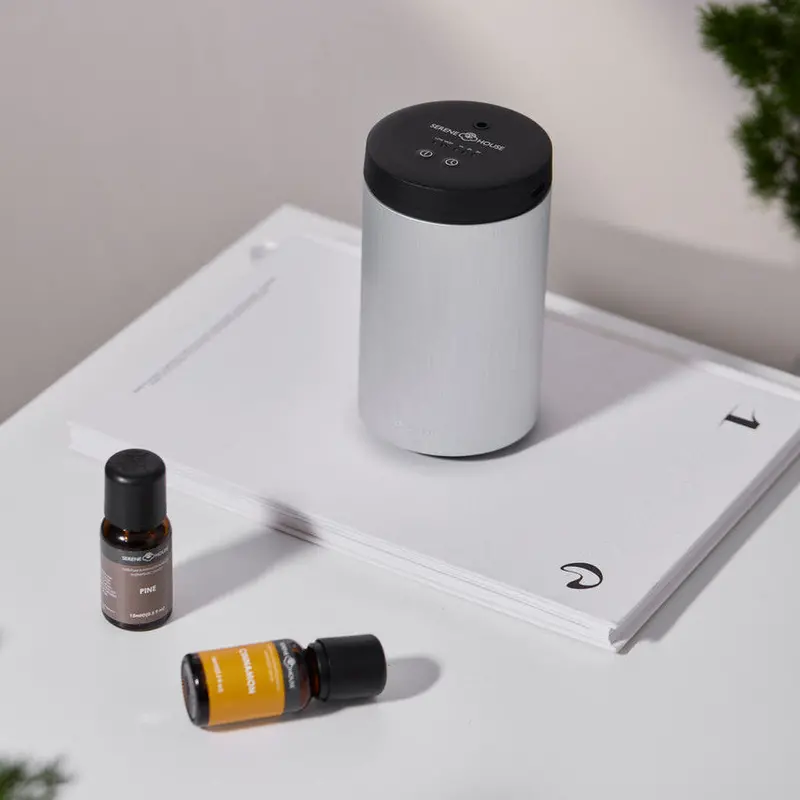 Serene House Metal Waterless Aroma Diffuser – No Electricity Required 1