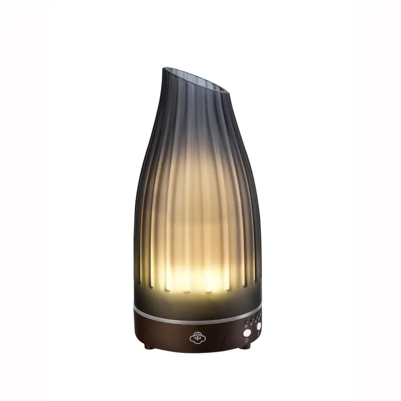 Serene House Twilight Grey Glass Diffuser – 90Ml Ultrasonic Aroma Mist Maker 1