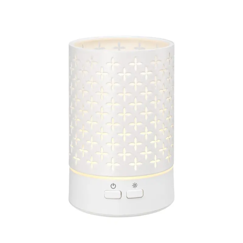 Serene House Twilight White Wall-Plug Essential Oil Diffuser – Minimalist Metal Design 1