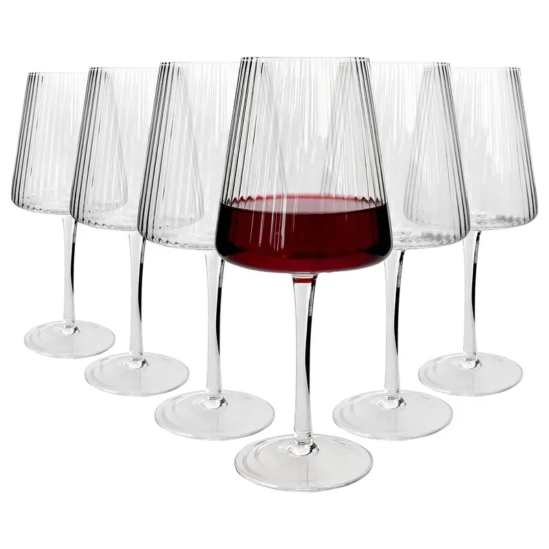 Set Of 6 Chelsea 630Ml Crystal Red Wine Glasses 1