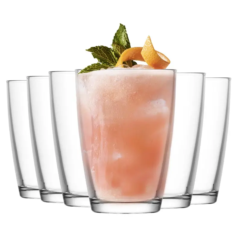 Set Of 6 Clear 415Ml Vega Highball Glasses 1