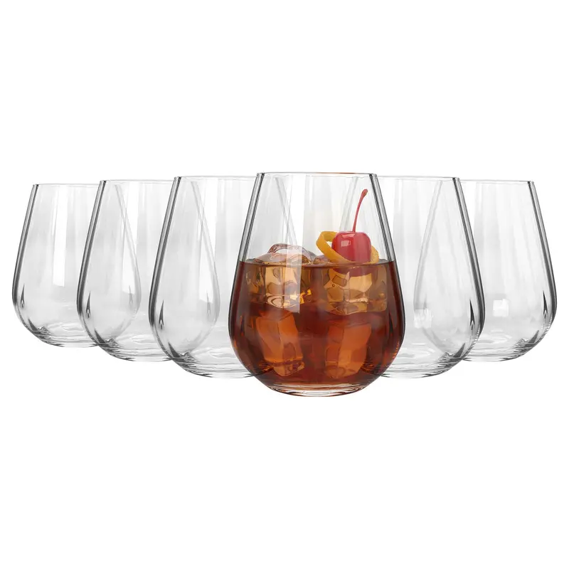Set Of 6 Kensington 460Ml Crystal Tumbler Glasses 1