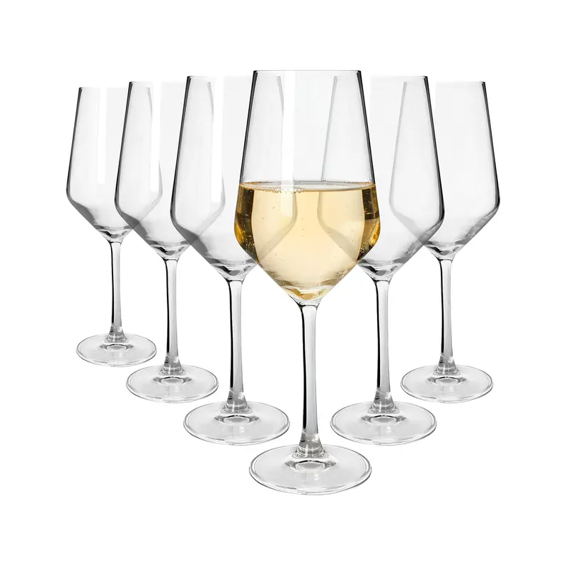 Set Of 6 Soho 420Ml Crystal White Wine Glasses 1