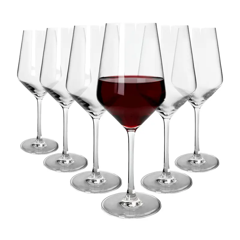 Set Of 6 Soho 520Ml Crystal Red Wine Glasses 1