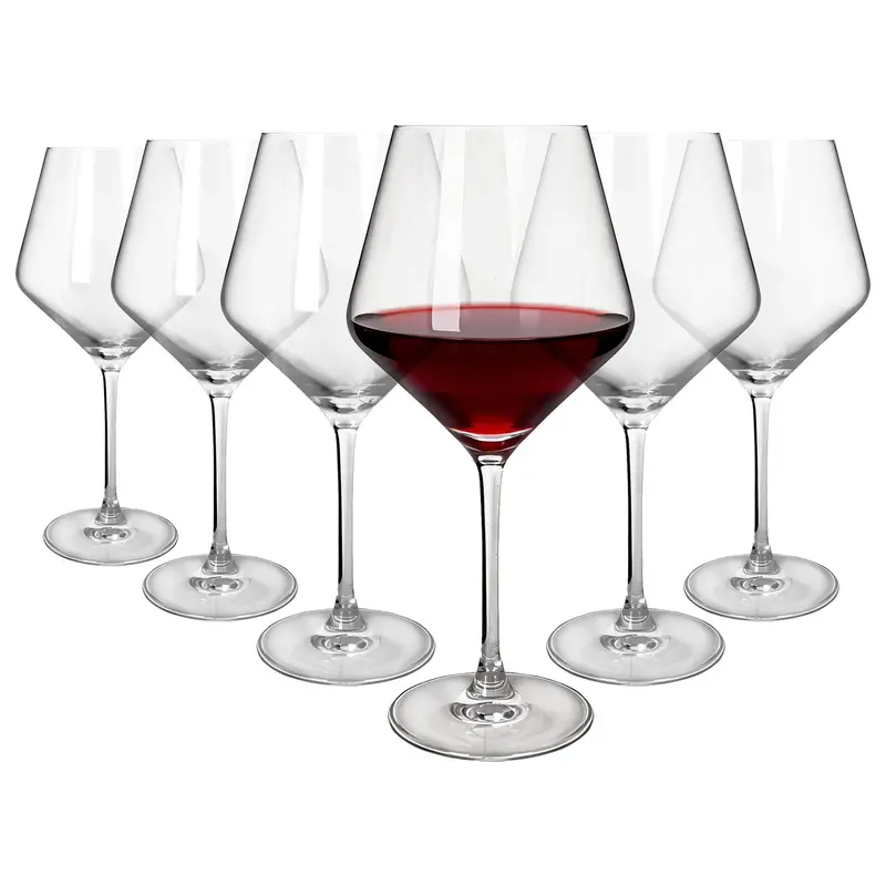 Set Of 6 Soho 680Ml Crystal Red Wine Glasses 1