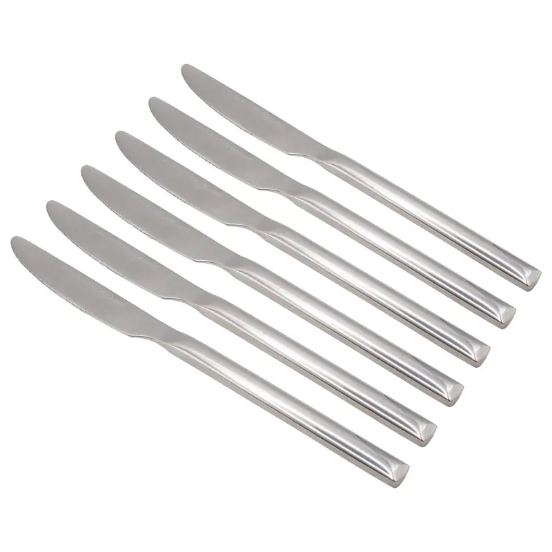 Set Of 6 Stainless Steel Dinner Knives 1